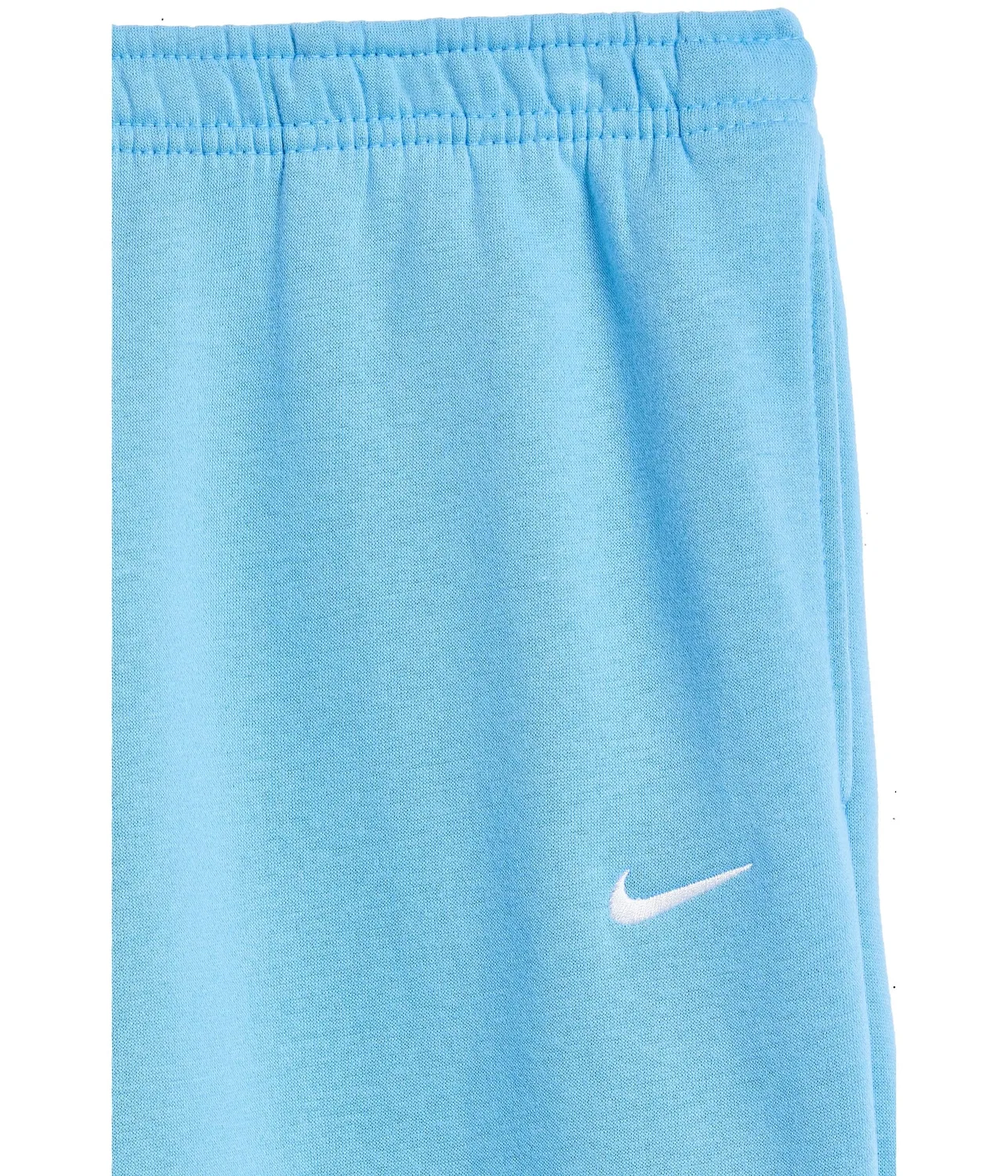 Флисовые брюки Sportswear Studio с открытым низом (для детей постарше) Nike Kids, Football Blue/White — фото 3