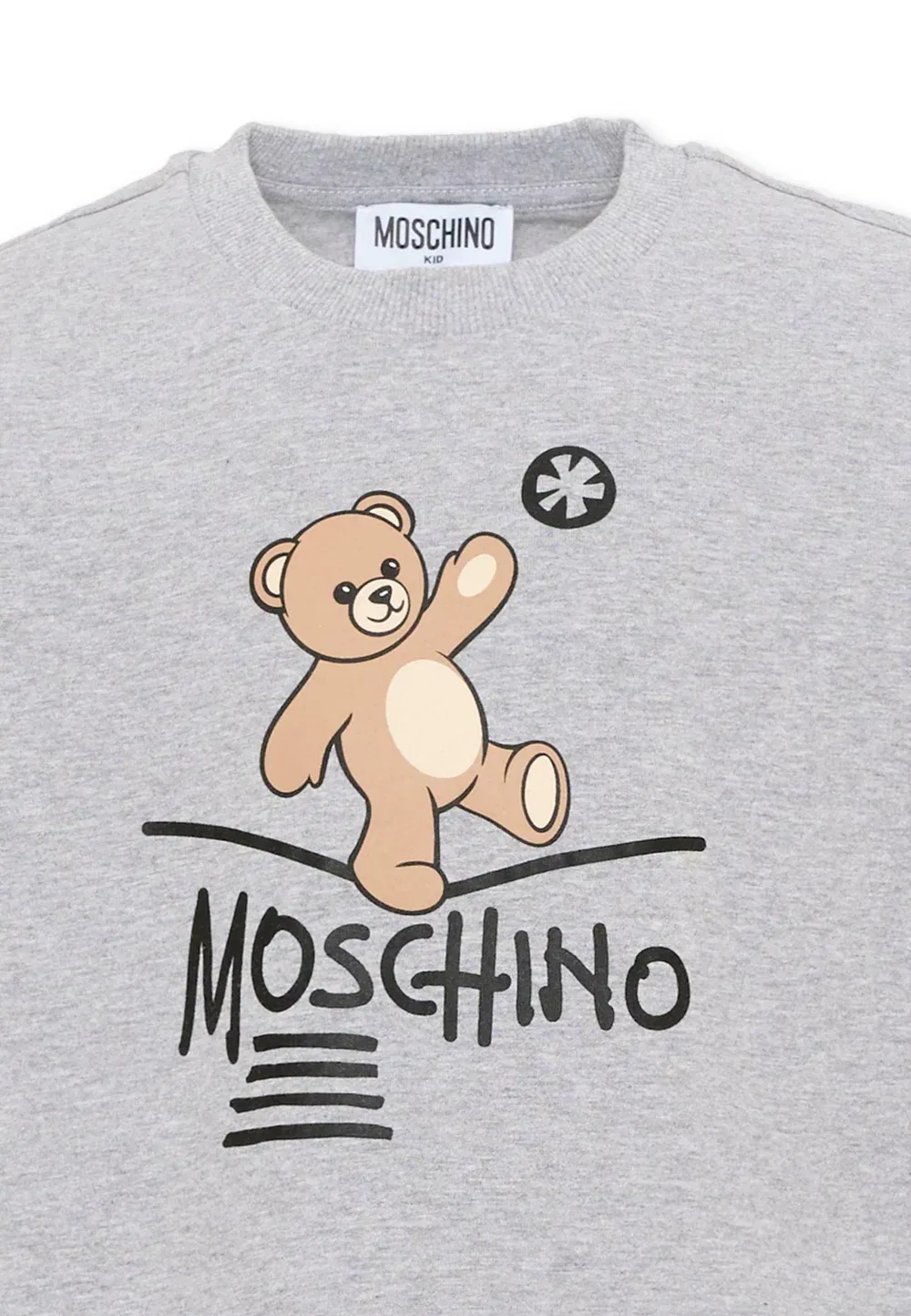 Футболка - топ с длинными рукавами Moschino, Grey — фото 3