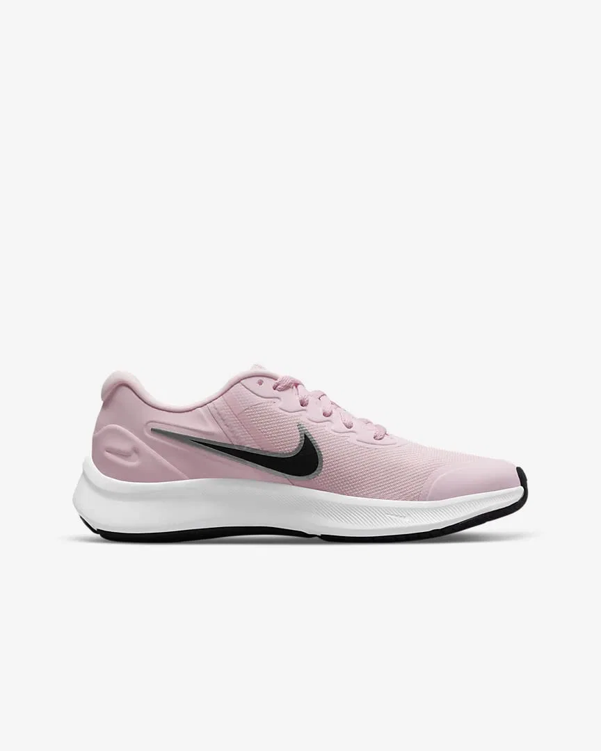 Детские кроссовки для мальчиков с длинным шнурком Star Runner 3 NIKE, Pink — фото 3