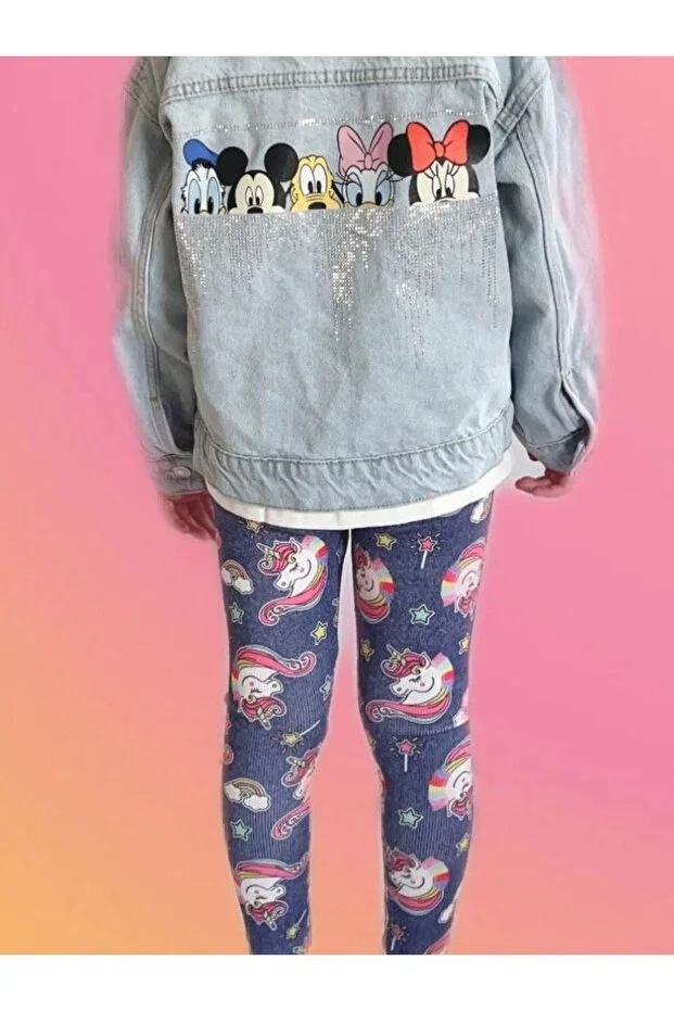 Детское джинсовое пальто для девочек Mickey Mouse Seasonal Runkli Adams, Blue