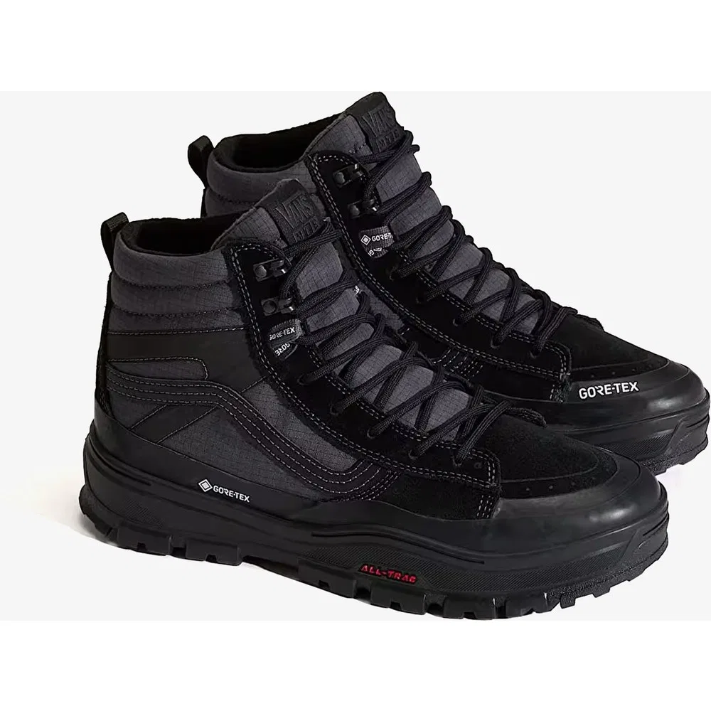 Детские кроссовки утепленные на шнуровке и молнии MTE Sk8-Hi Gore-Tex Insulated, Black Vans — фото 2