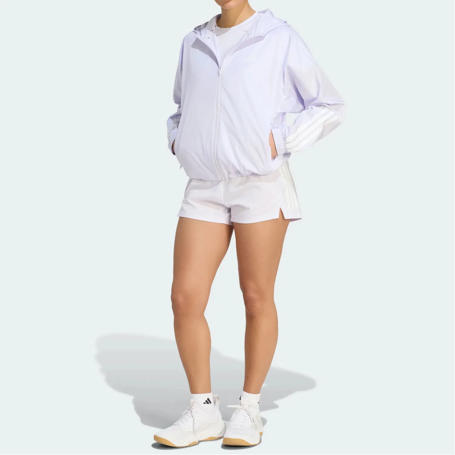 Женская куртка с капюшоном Adidas, Light Purple — фото 3