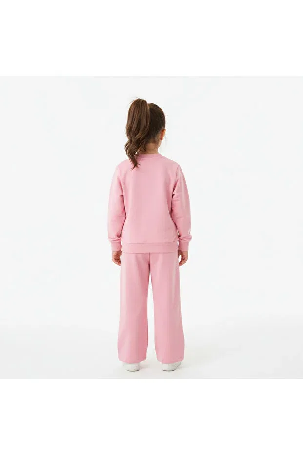 Детский спортивный комплект для девочек хлопковый Modest Ilo, Pink — фото 4