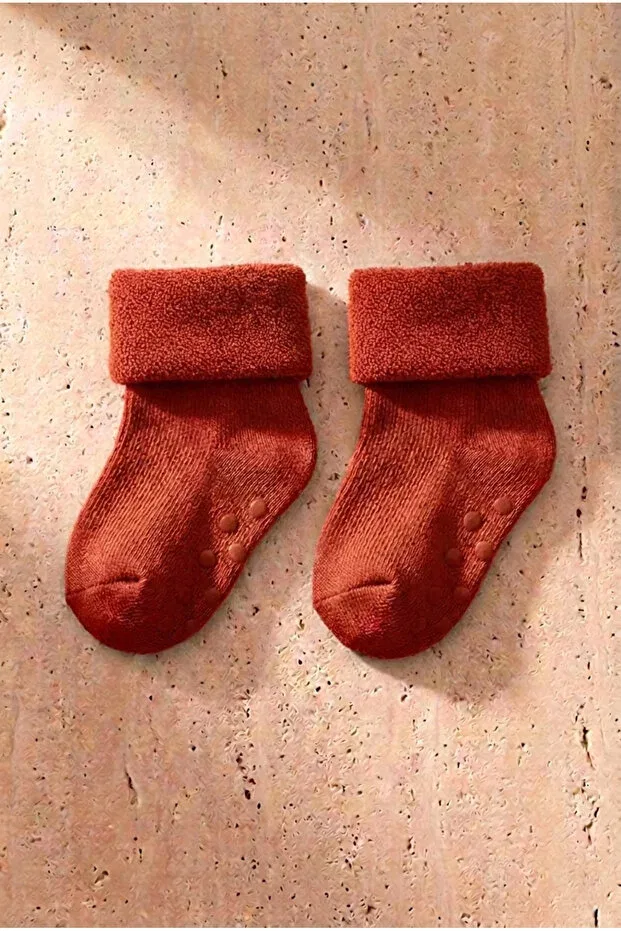 Детские носки-следы с принтом Basics Katia&Bony, Pink - Red - Burgundy — фото 2