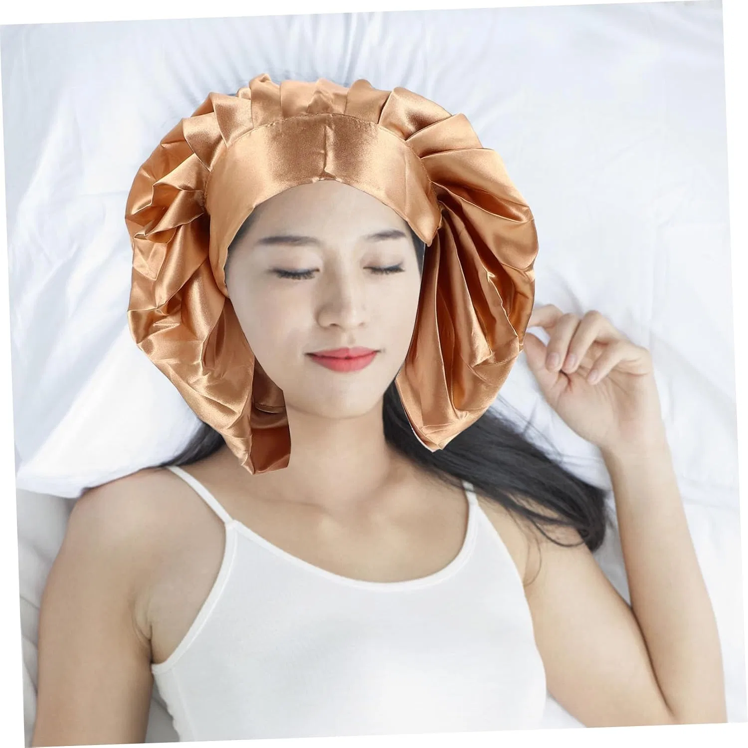 Шапочка для душа Satin Bonnet, Gold, 36x36x63 cm Gogogmee — фото 3
