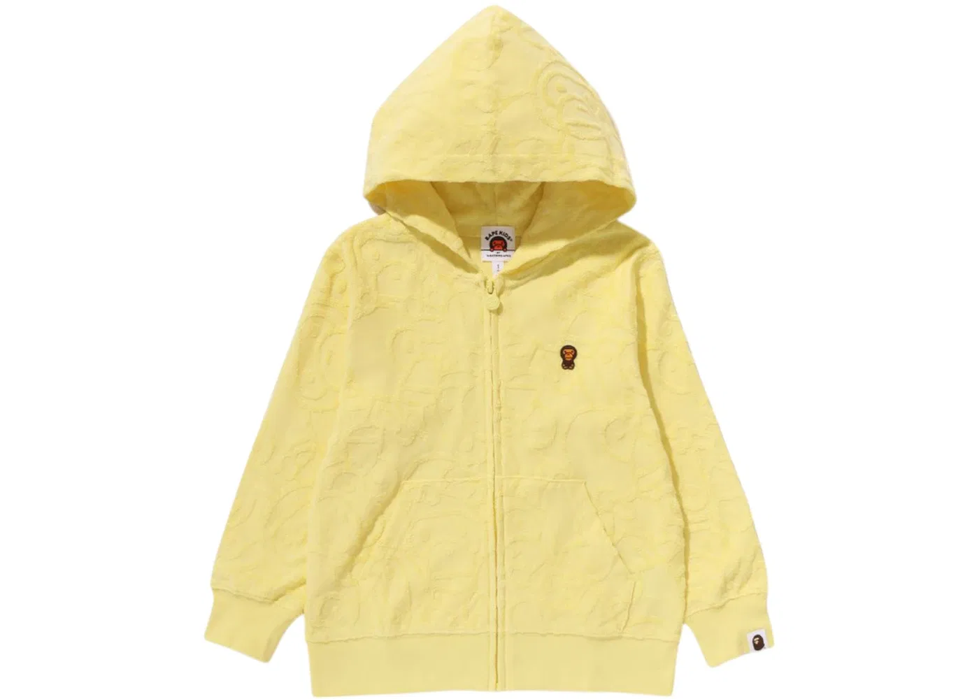 Детская худи с начесом All Baby Milo BAPE, Yellow