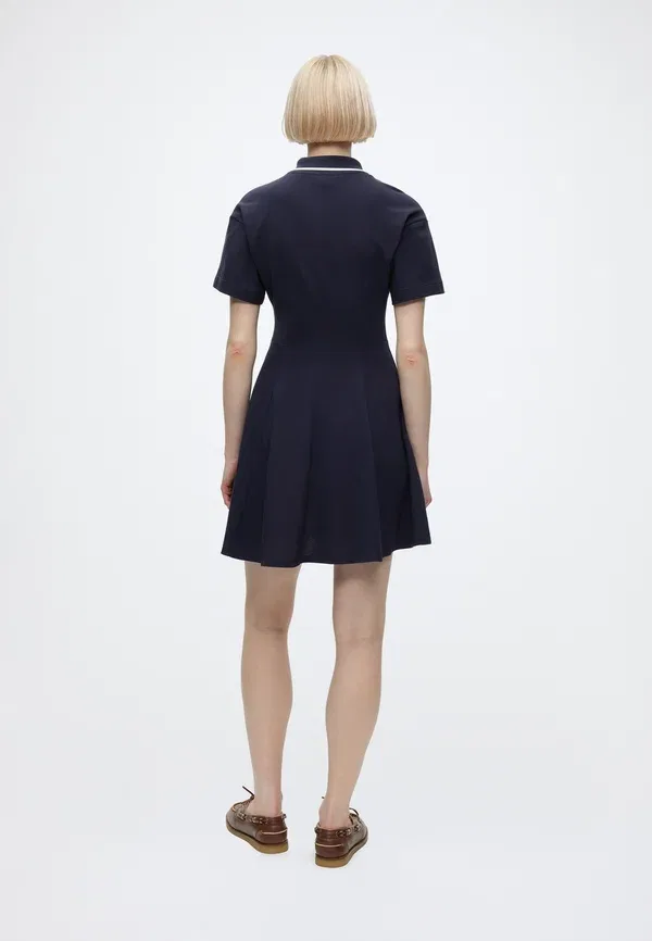 Платье-рубашка Lacoste, однотонное, голубое — фото 3