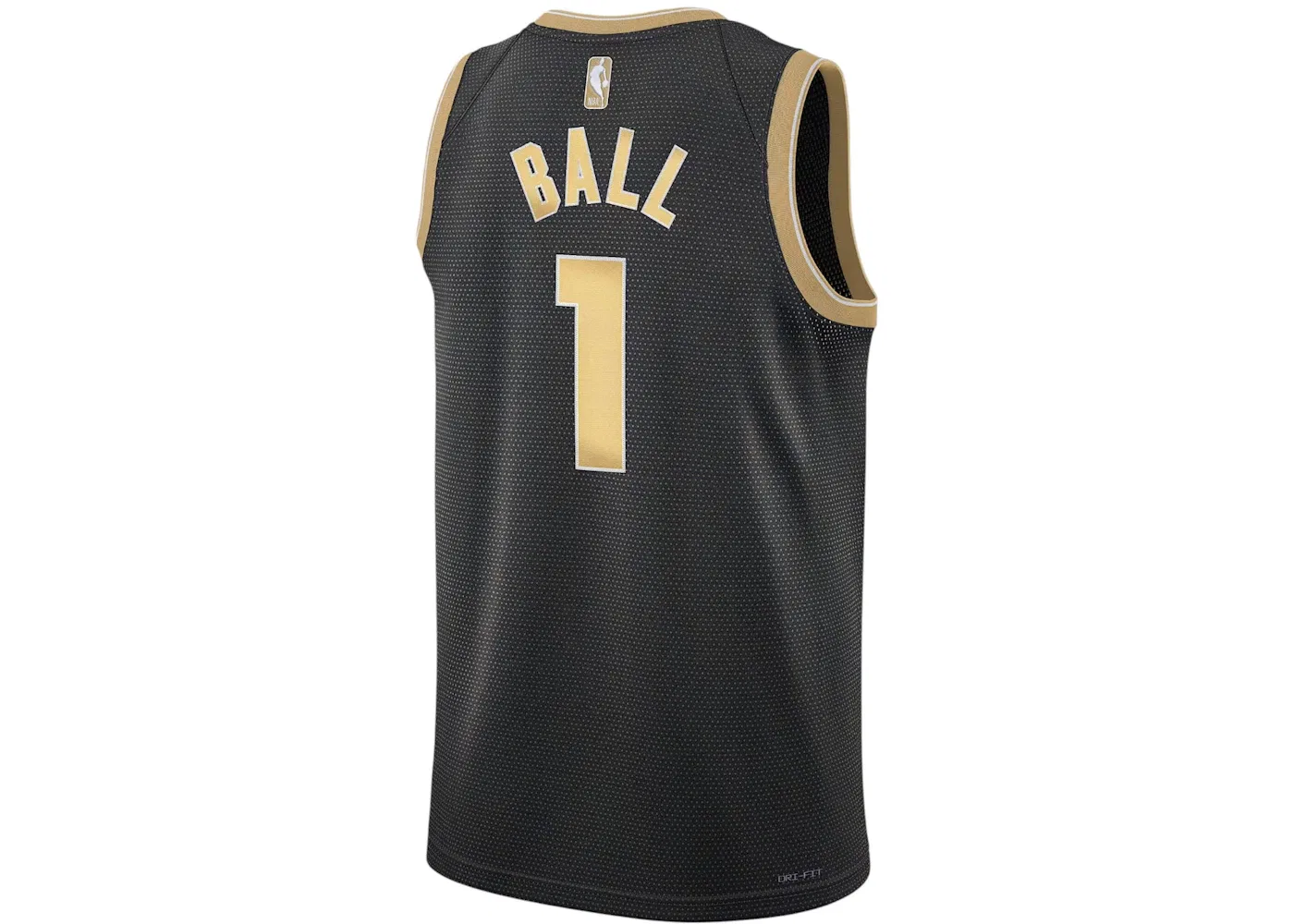 Мужская баскетбольная джерси с принтом Jordan NBA LaMelo Ball Charlotte Hornets Select Series 2024 Nike, Black/Gold — фото 2