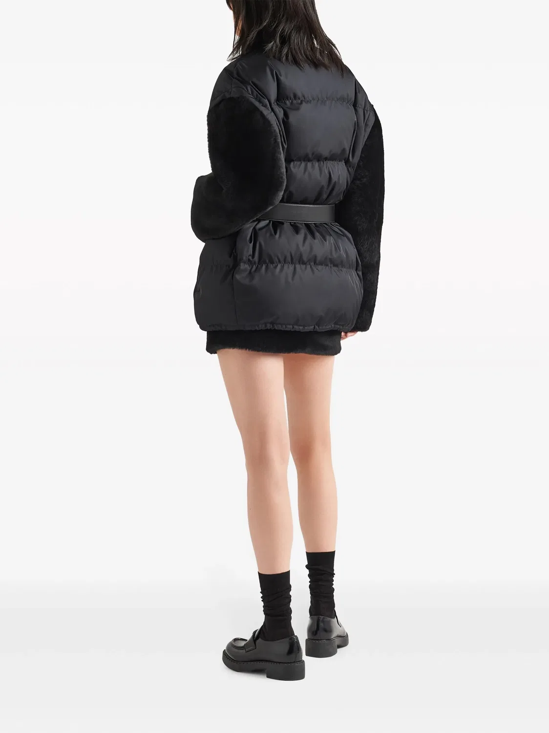 Даун-куртка Re-Nylon Prada, черный — фото 3