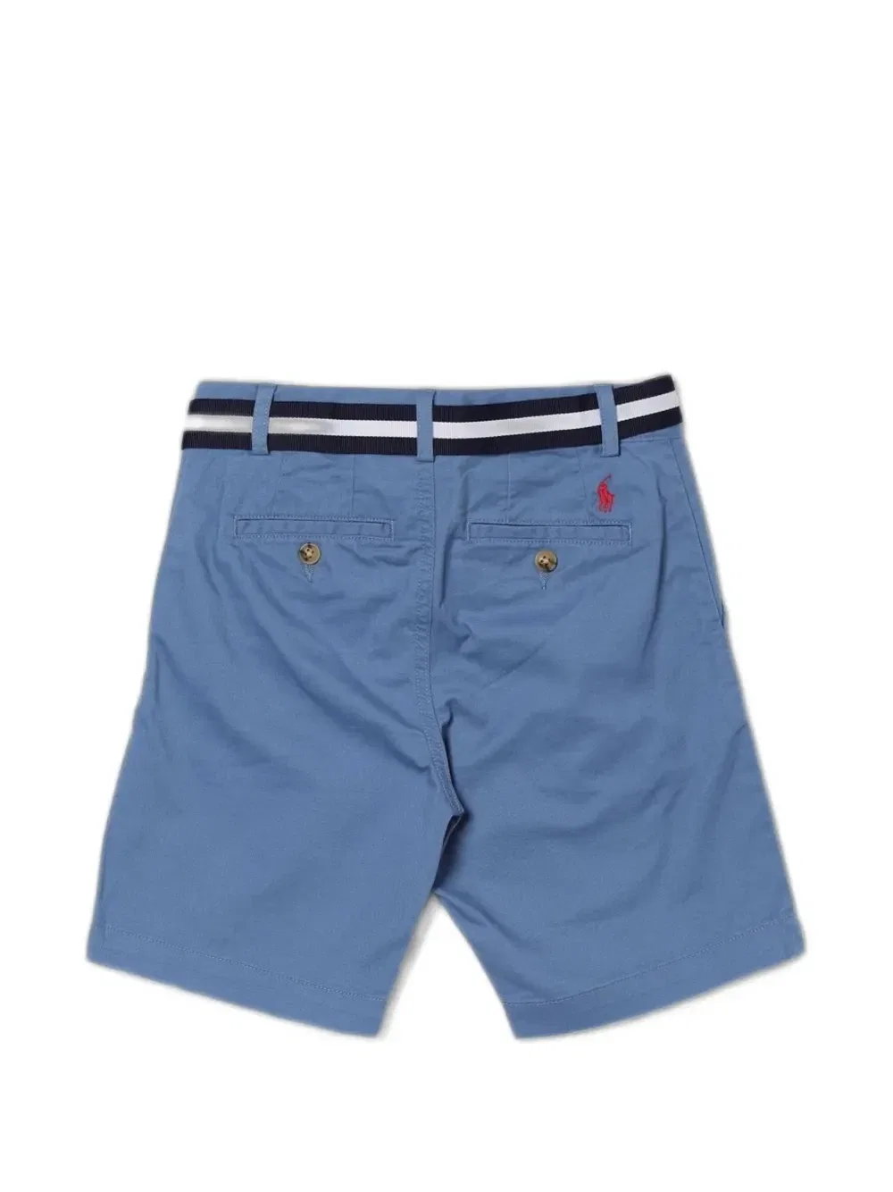 Удлиненные шорты-чинос с ремнем POLO RALPH LAUREN KIDS, синий — фото 2
