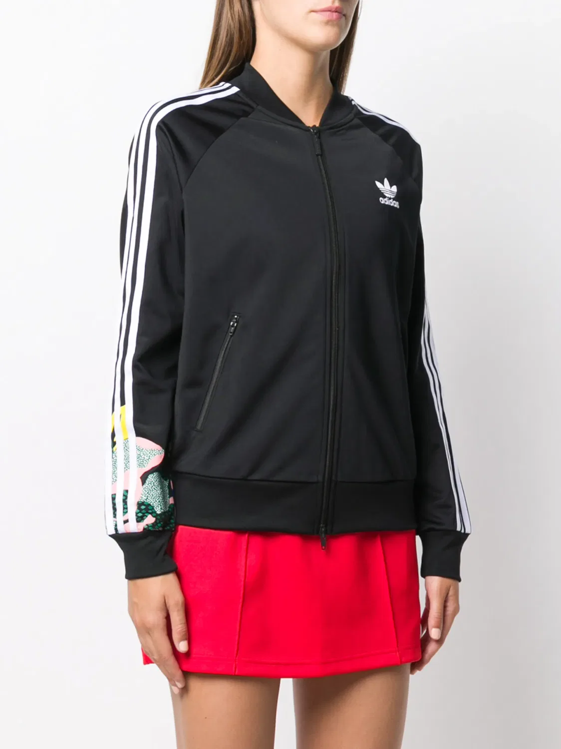 Куртка на молнии с графичным принтом Adidas, черный — фото 4