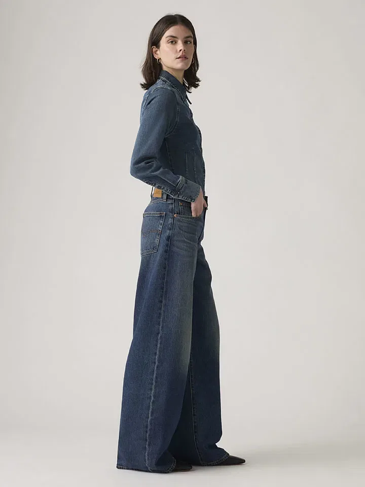 Женские джинсы свободного кроя Levi's, Blue — фото 3