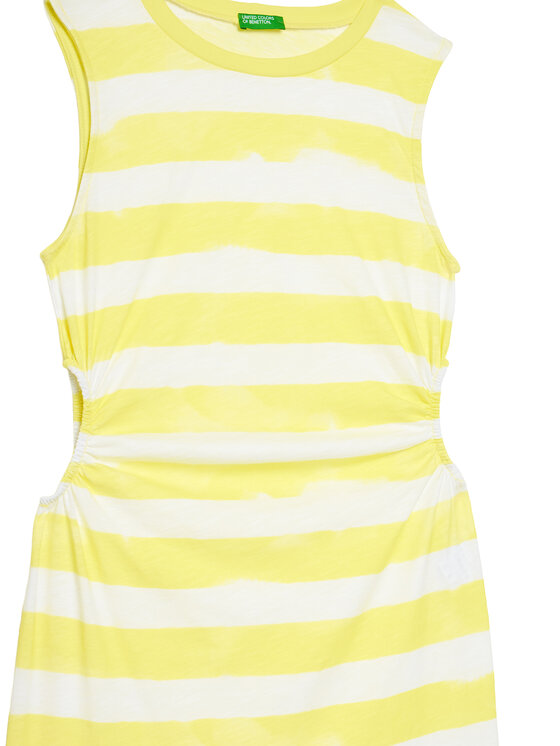 Летнее платье стандартный крой 3SL3CV013 United Colors Of Benetton, желтый — фото 3