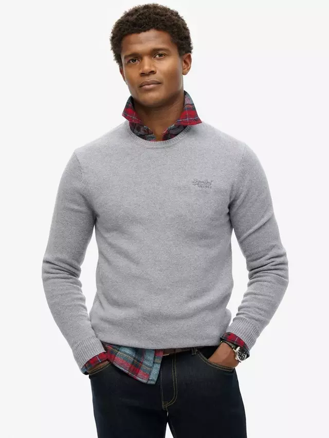 

Джемпер Superdry Essential Slim Fit Crew, цвет cloud grey marl