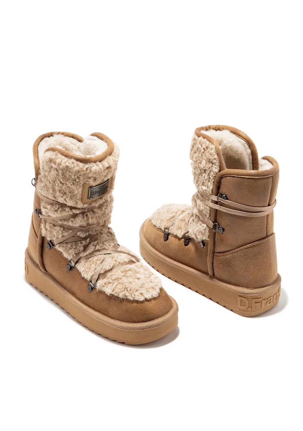 Детские теплые ботинки Nordic Fur Sand Kids V2 D.Franklin, Armееbraun — фото 2