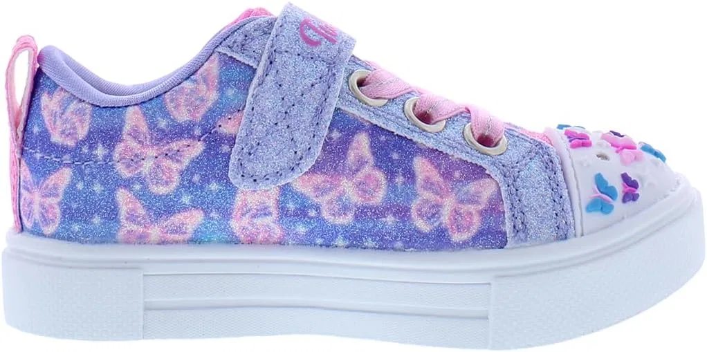 Детские кроссовки для девочек Twinkle Ombre Flutter Skechers, Lavender/Multicolored-Multi-Colored — фото 2
