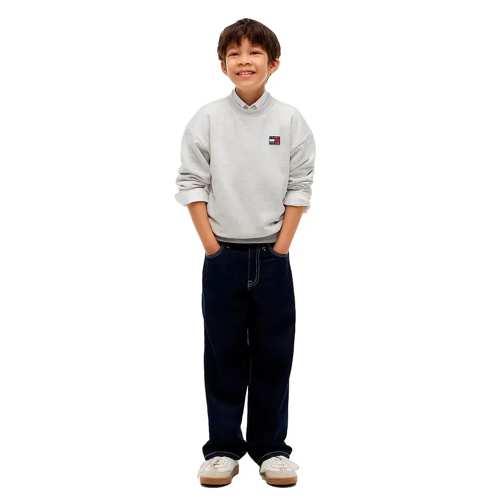 Детский свитшот из регенерированного хлопка Tommy hilfiger KS0KS00757, Grey — фото 4