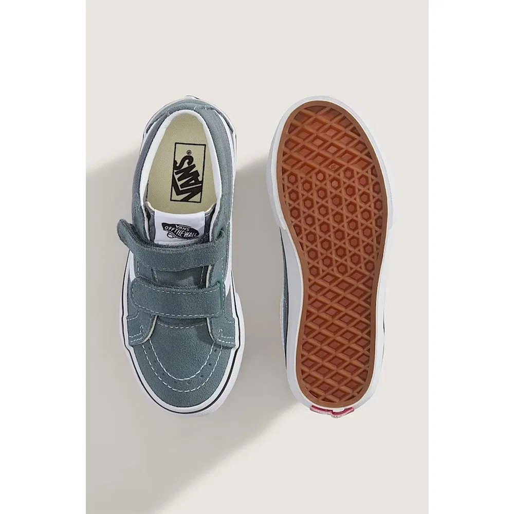 Детские кроссовки дышащие с шнуровкой и молнией Sk8-Mid Reissue V Vans — фото 4