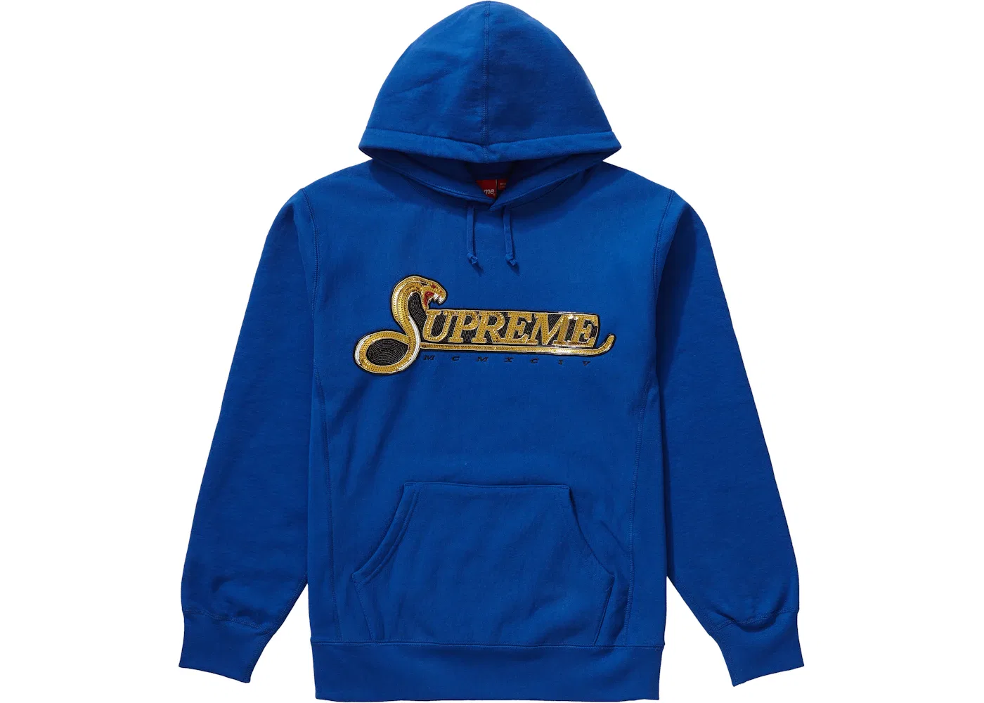 Мужской худи с принтом Supreme Hooded Sweatshirt, Royal