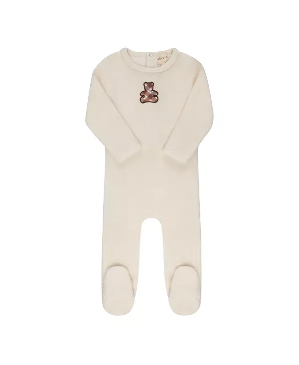 Детский комбинезон с длинным рукавом Bear Collection Ely'S & Co., Ivory/Pink