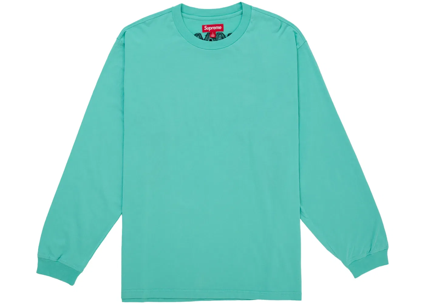Мужской топ с длинным рукавом с интарсией Supreme, цвет Light Green — фото 2