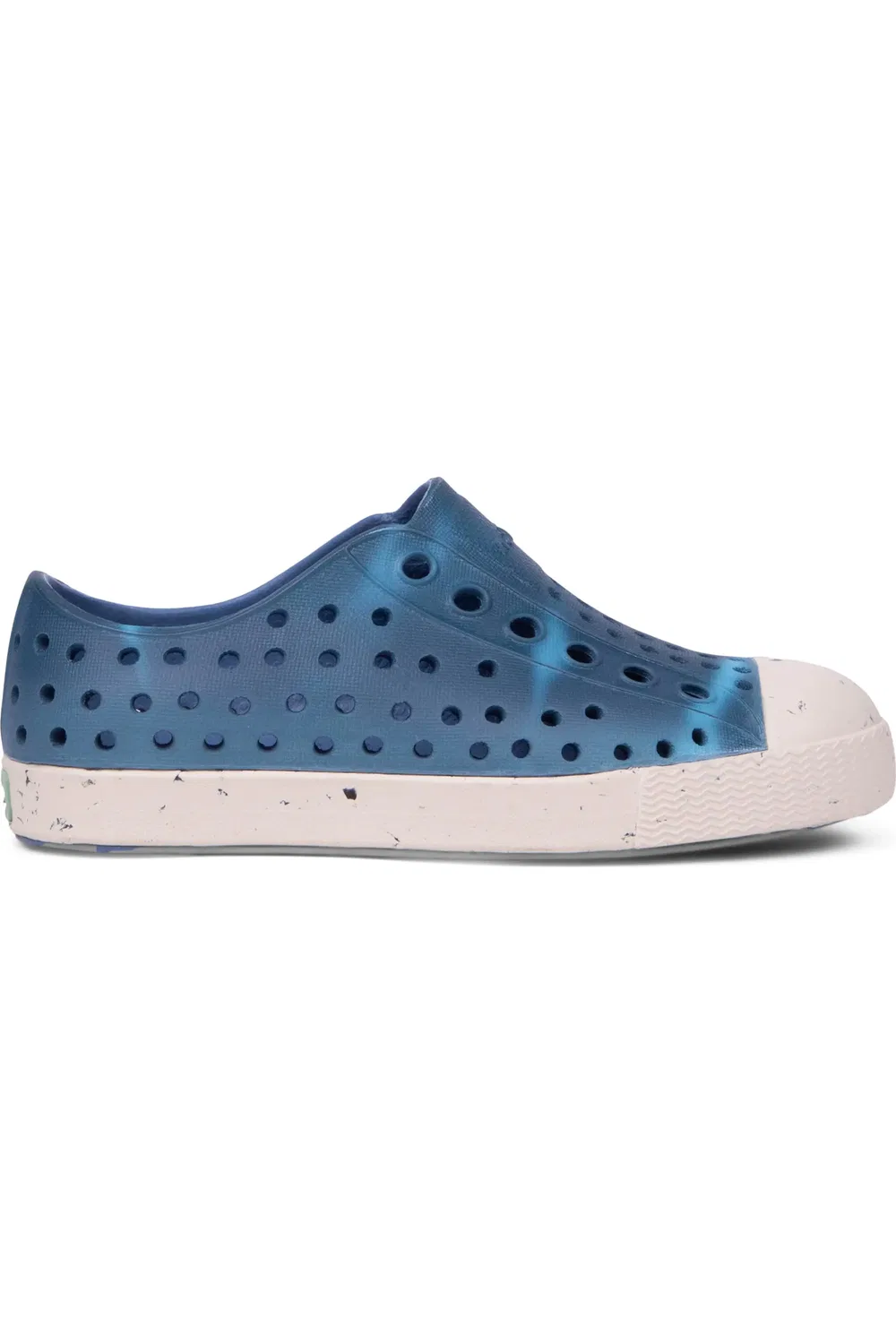 Детские кеды slip-on водонепроницаемые из переработанных водорослей Jefferson Native Shoes, Dawn Blue/Bone/Shoreline — фото 3