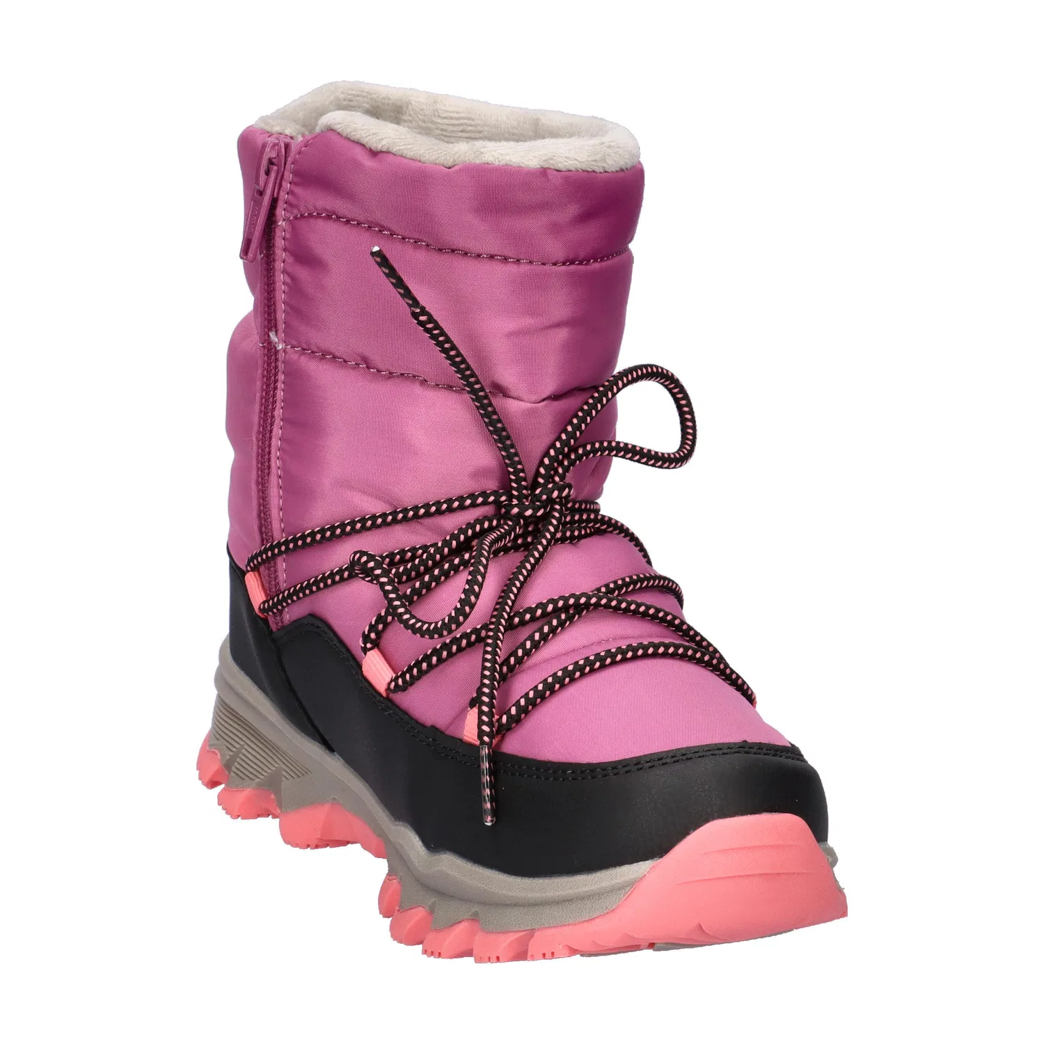 Детские зимние ботинки для мальчиков с мембраной Catay WP Cmp, Royal Purple / Pink / Grey — фото 2