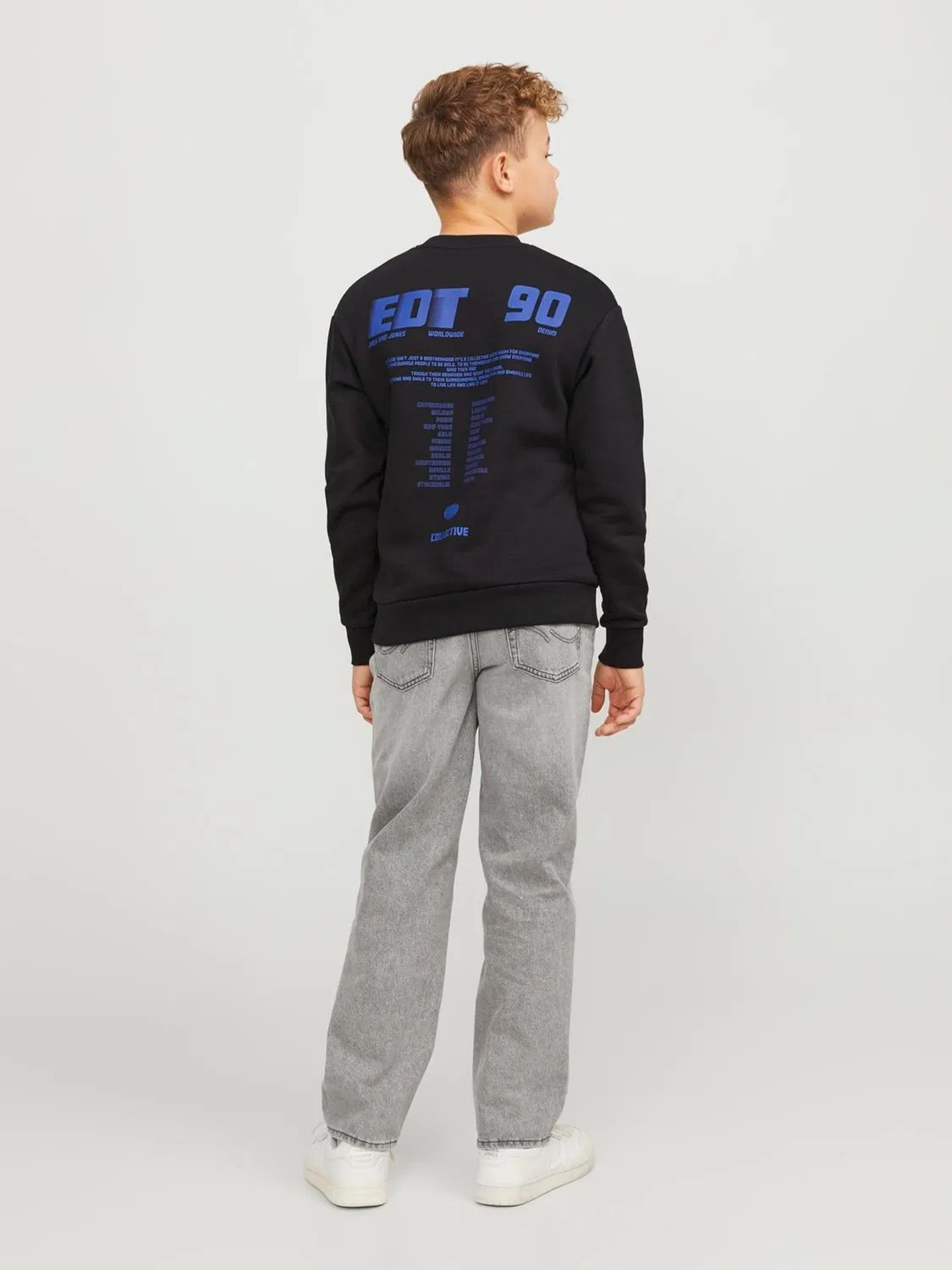 Джинсы свободного кроя Chris JACK & JONES JUNIOR, серый — фото 3