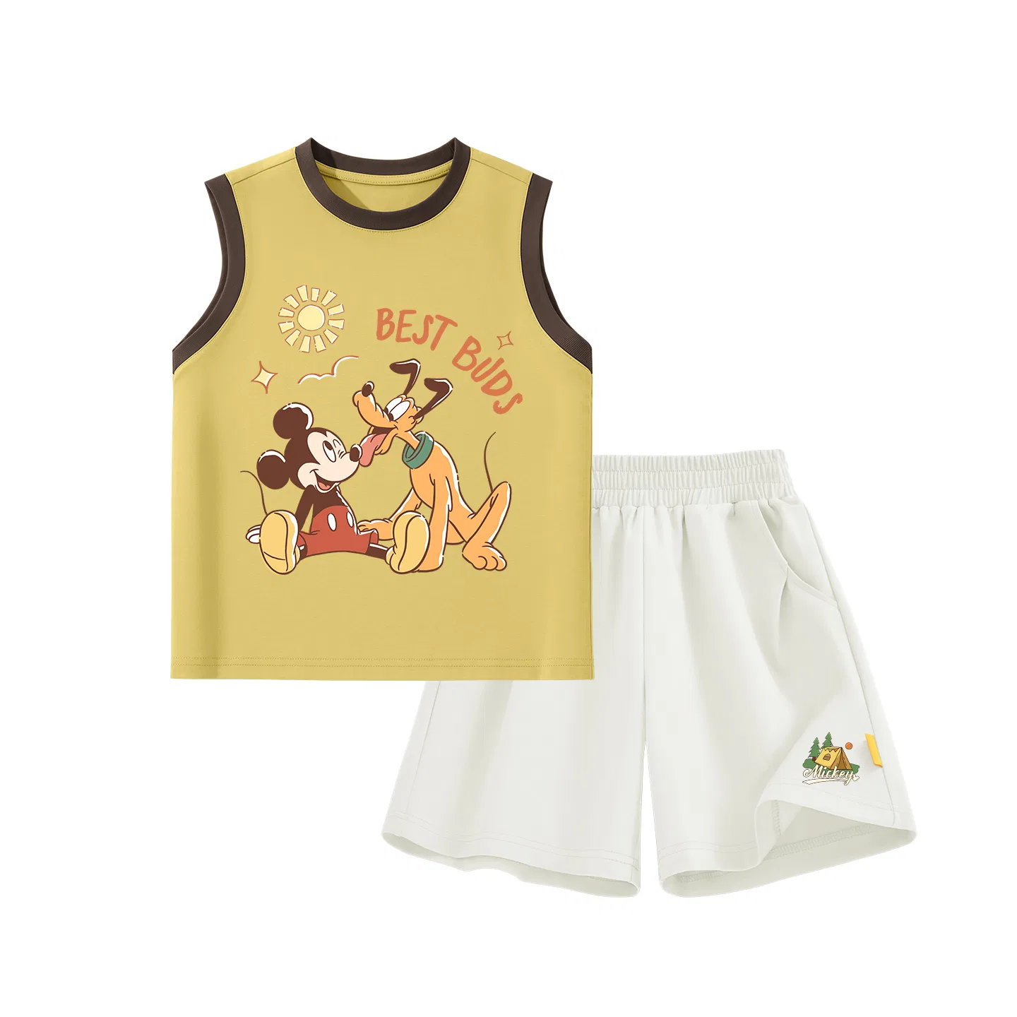 Детский спортивный костюм Crew Neck Thin Stretch, Disney, Sun Yellow