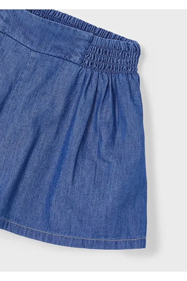 Детские шорты для девочек джинсовые Mayoral, Navy Blue — фото 4