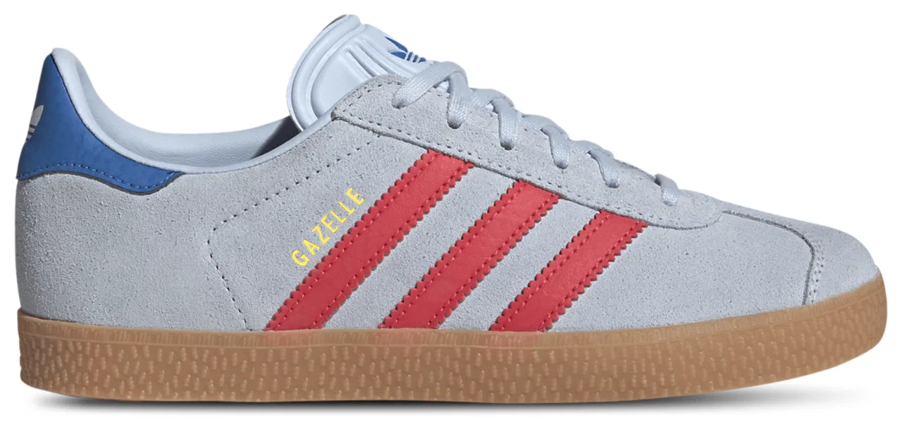 Кроссовки для мальчиков Gazelle Adidas, цвет Crystal Sky/Semi Lucid Red/Bluebird