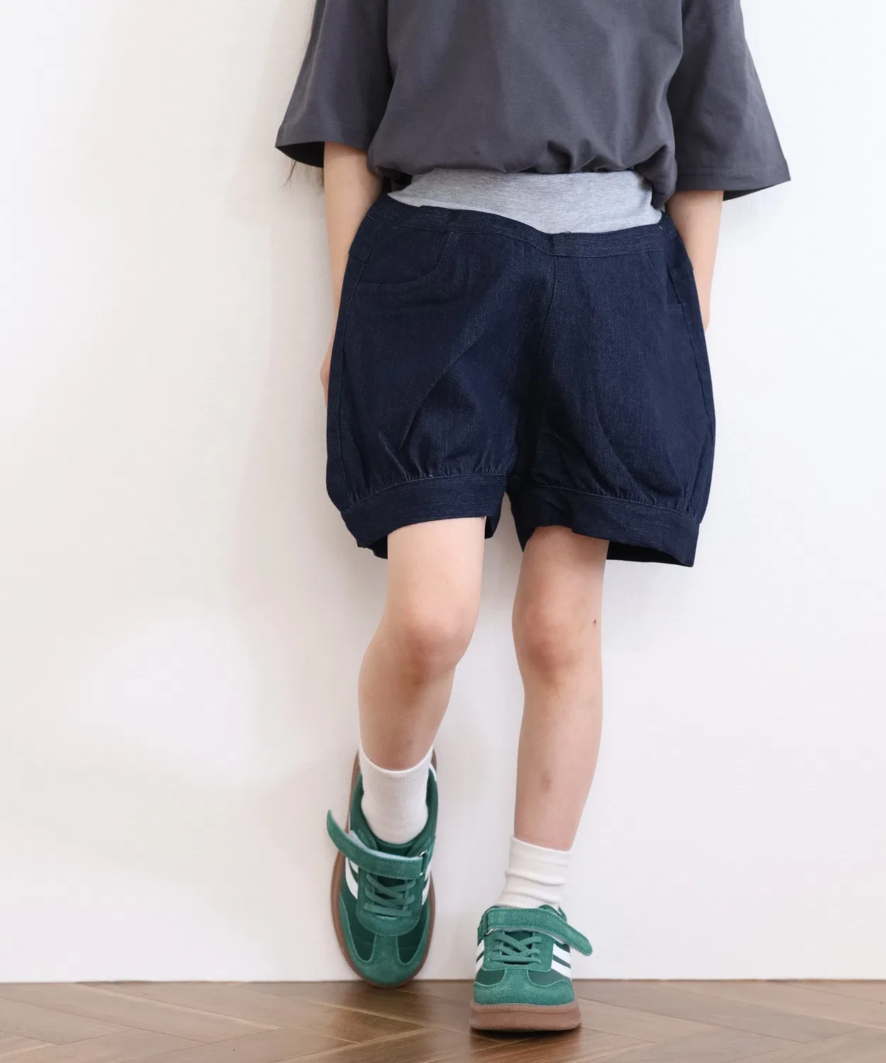 Детские джинсовые шорты с принтом NARNAD KIDS FUNALIVE, Indigo Blue — фото 2