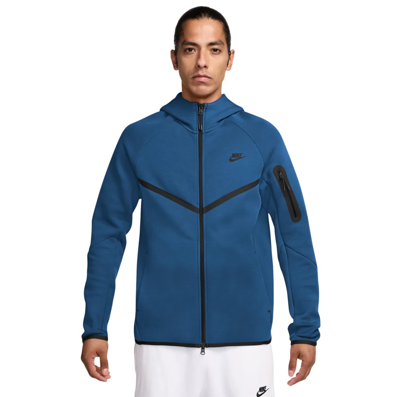 Мужское худи с капюшоном Windrunner Nike Tech Fleece, синий/черный