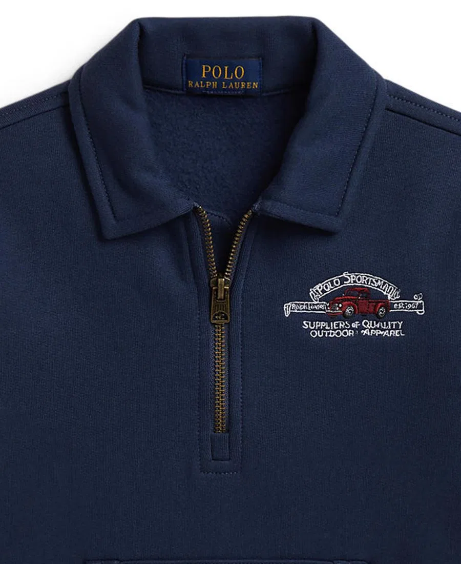 Свитшот с воротником и принтом Polo Sportsman Polo Ralph Lauren, Rustic Navy — фото 3