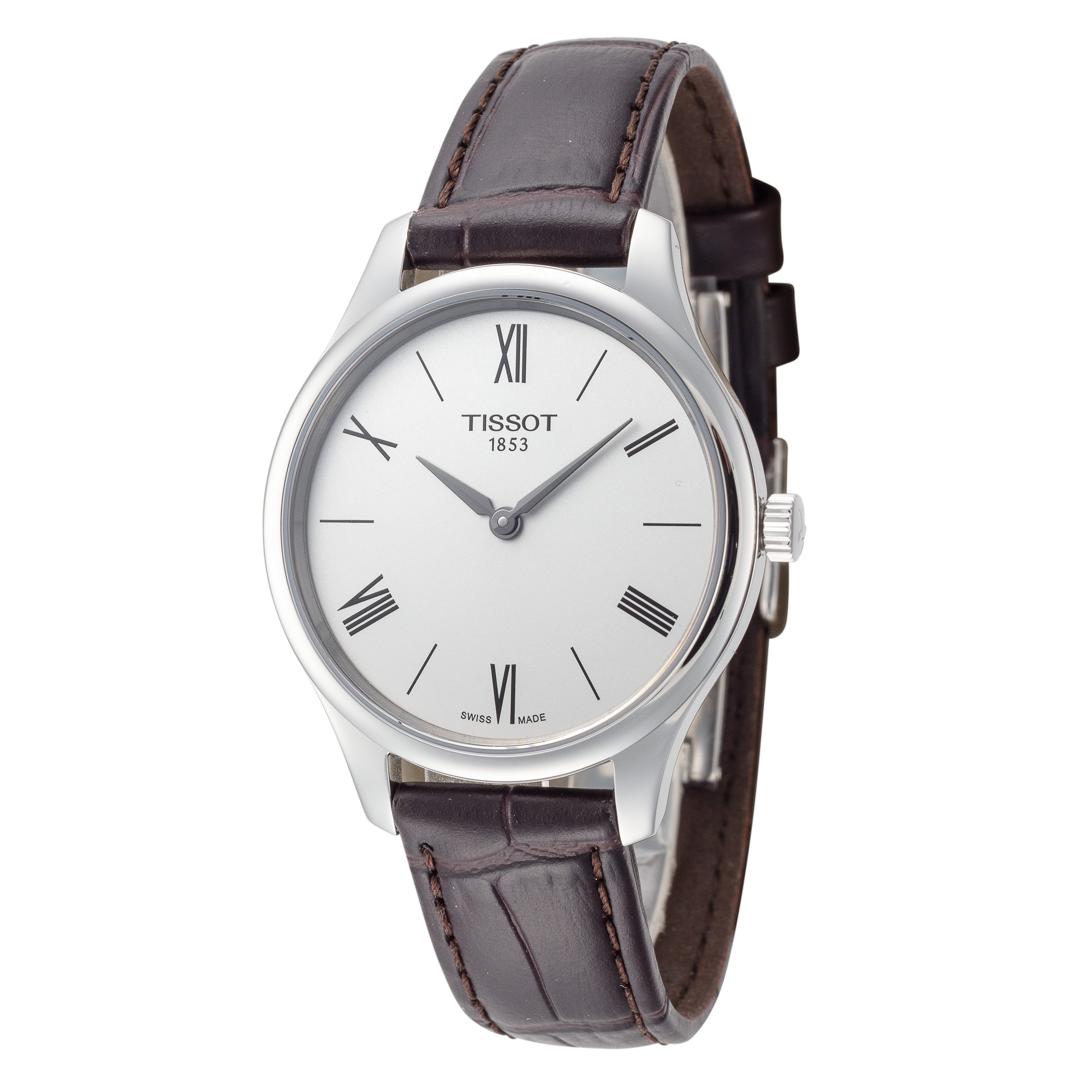

Женские кварцевые часы Tissot T-Classic 31 мм, коричневый