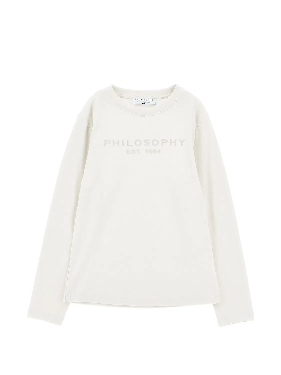 Свитер с логотипом Philosophy Di Lorenzo Serafini Kids, белый