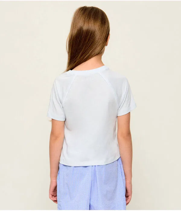 Детская футболка с круглым вырезом Regular Fit Guess, Azzurro — фото 3