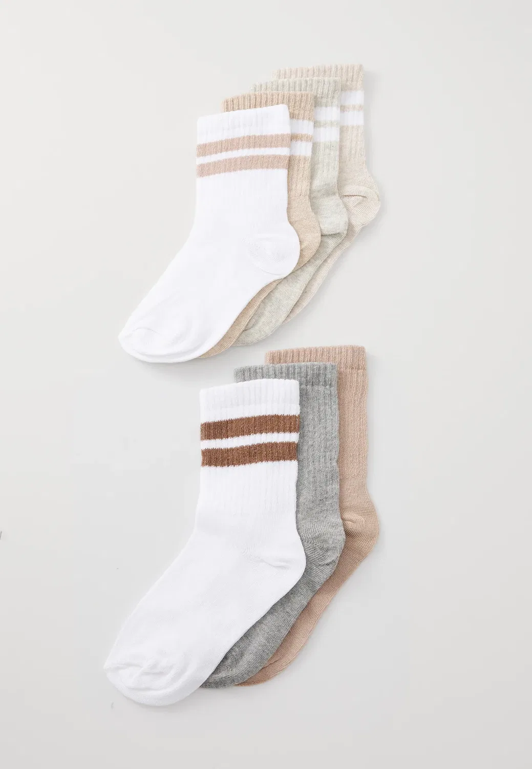 7 пар носков Friboo By Zalando, Mottled Light Grey/ Mottled Beige/White
