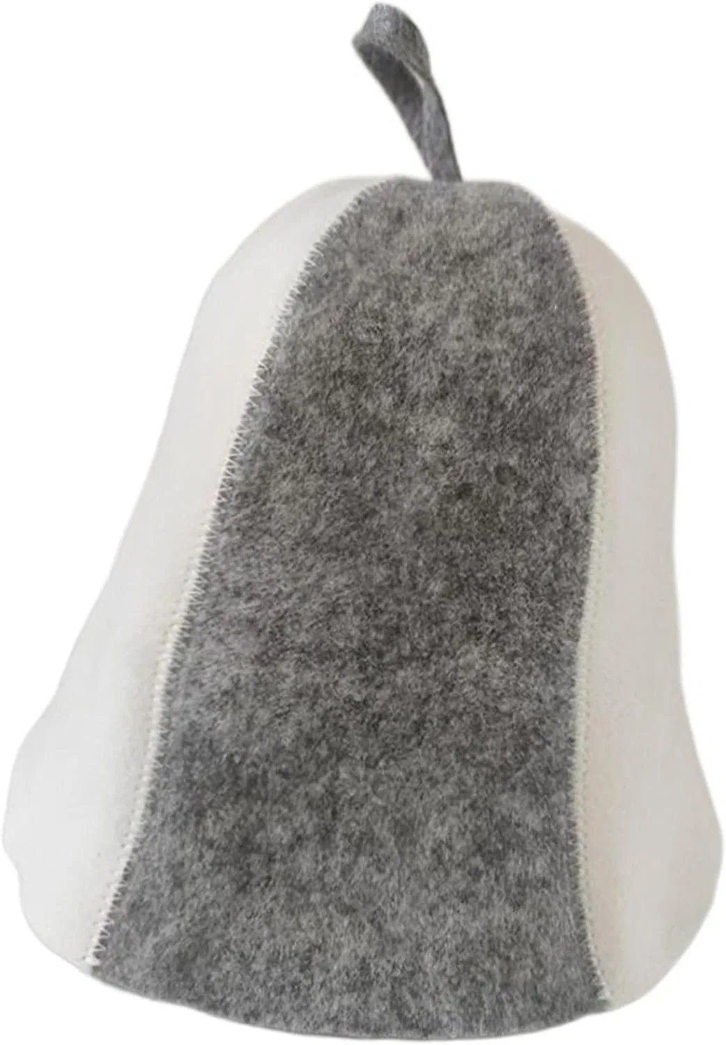 Шапка для сауны войлочная, manhegari, 1 шт, 23x70 см, Grey + White