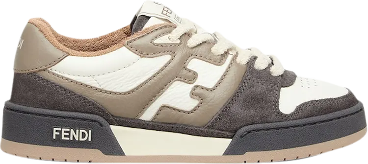 Кроссовки Fendi Wmns FF Mixed Leather Low Dove Grey, серый