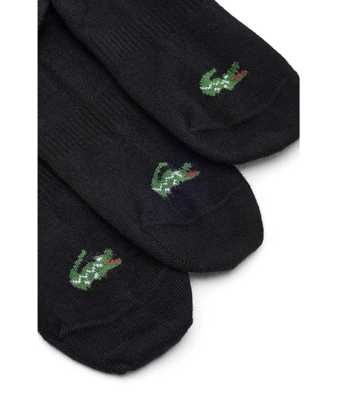 Набор из 3 низких носков Lacoste, Black — фото 3