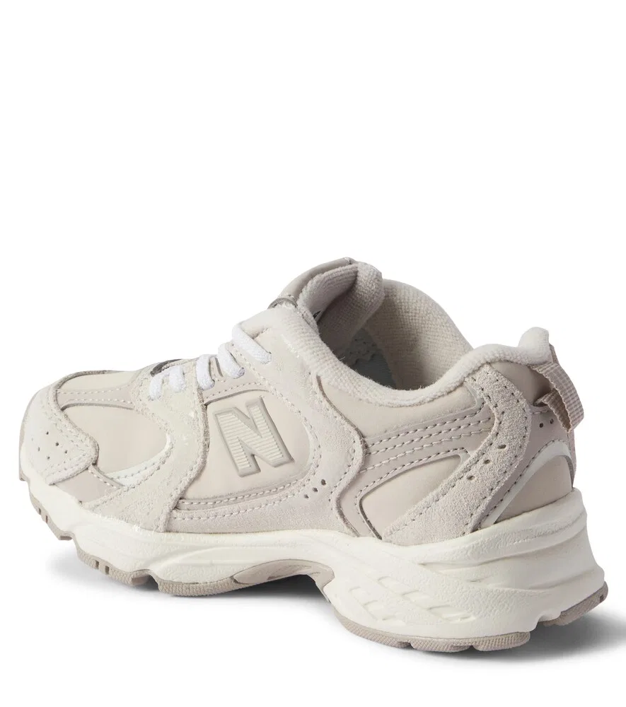 Кожаные кроссовки New Balance Kids, серый — фото 2