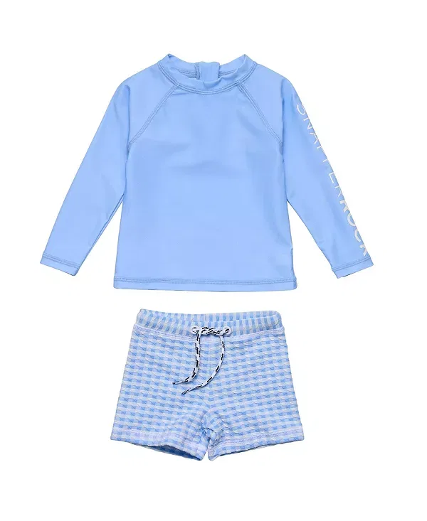 Детский купальный комплект для мальчиков с длинным рукавом Seaside Blue Snapper Rock, синий