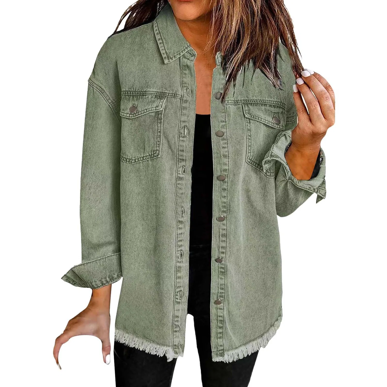 Женская джинсовая куртка с подолом Casual Canvas Ladies, Ag