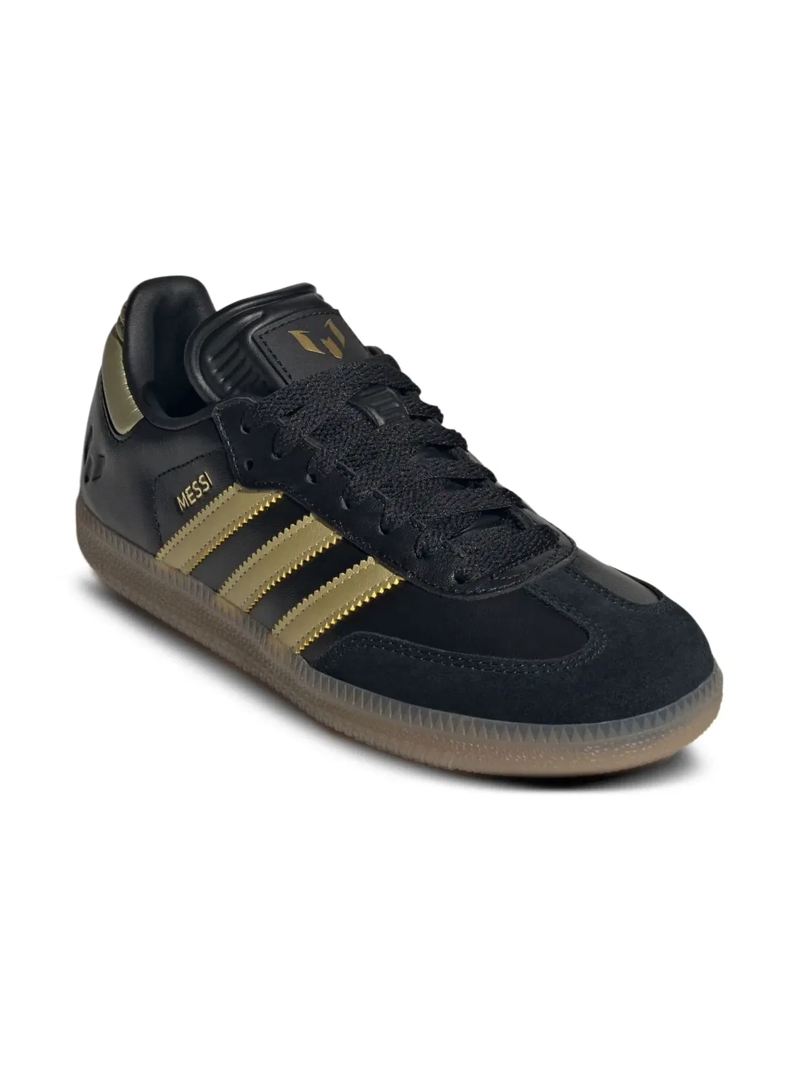 Кроссовки Lionel Messi Samba Черные/Золотые Adidas, черный