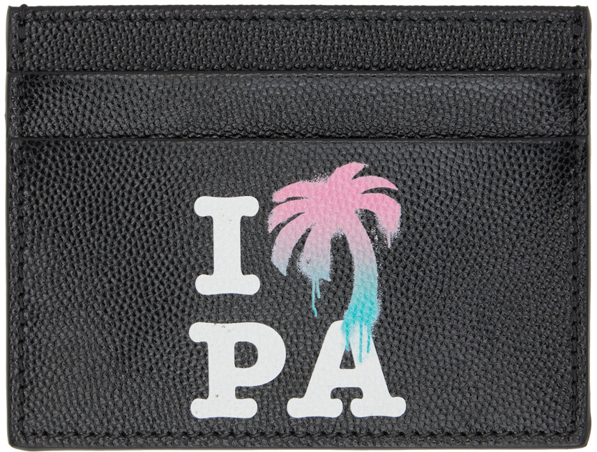 

Черный футляр для карт 'I Love PA' Palm Angels