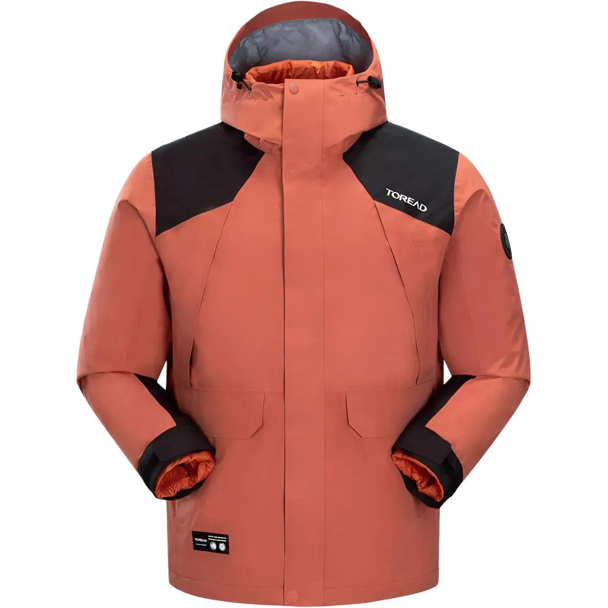 Детская ветрозащитный куртка с капюшоном Windbreaker Jacket TOREAD, Army Green/Black — фото 4