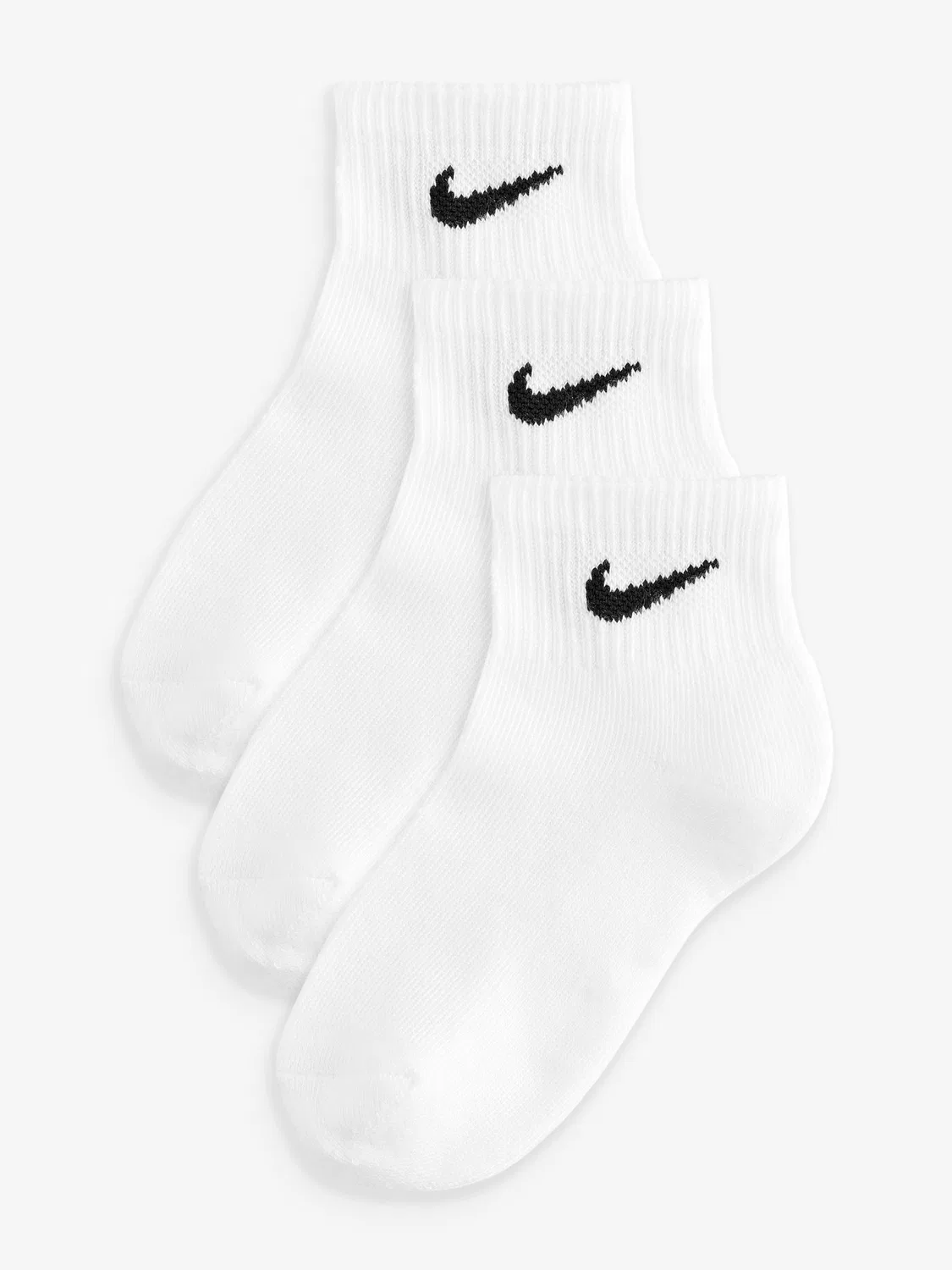 Носки низкие, 3 пары Nike, белые
