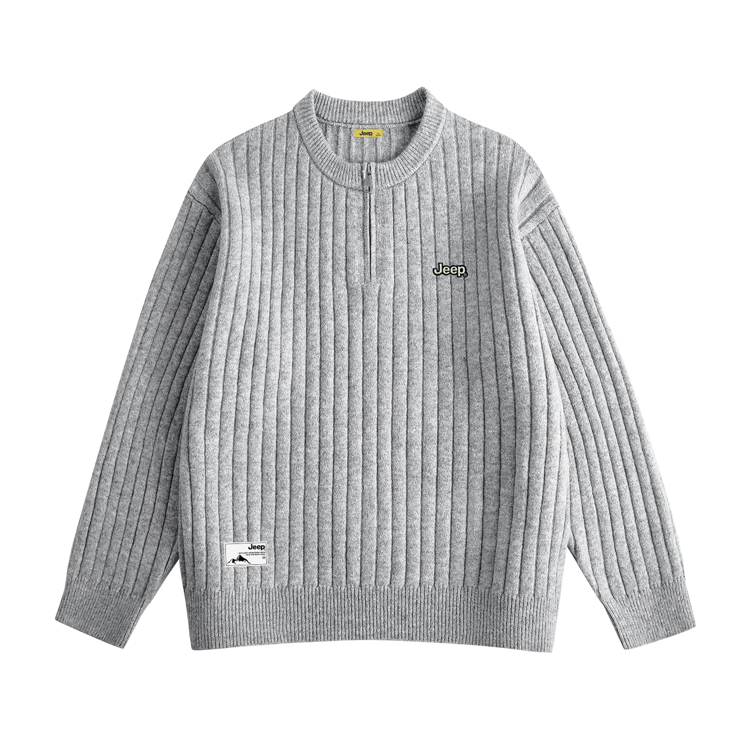 Детский свитер с принтом Leisure Collection Jeep, Mist Gray
