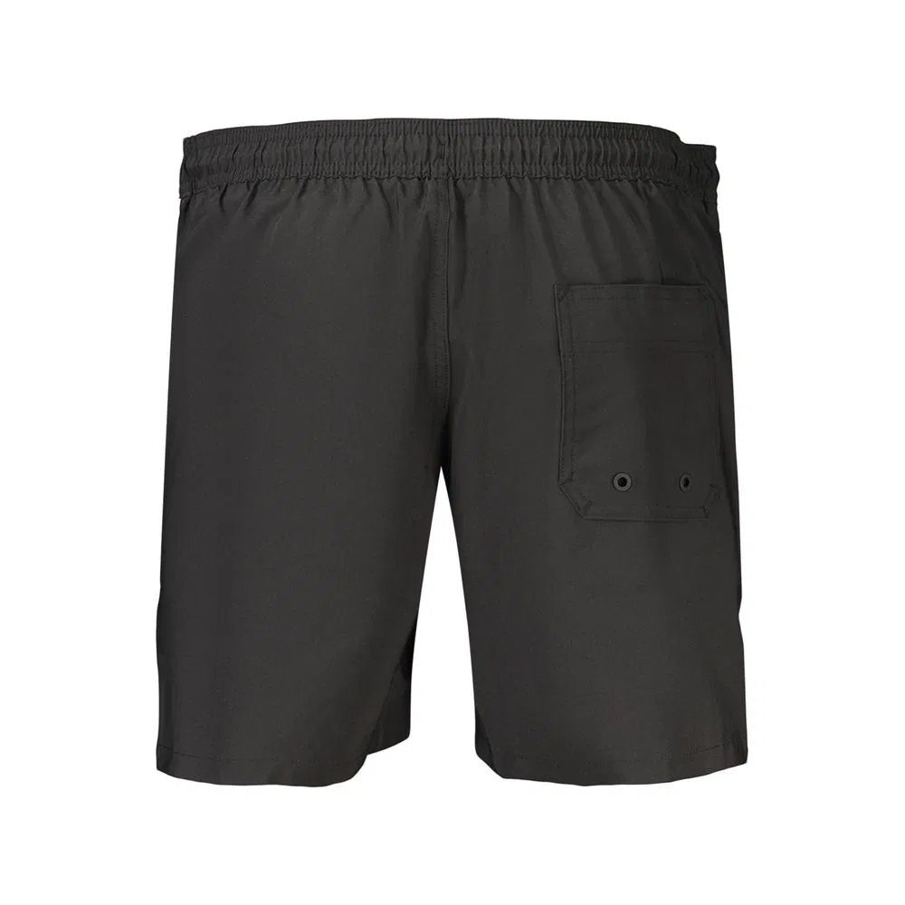 Мужские плавательные шорты-боксеры с эластичным поясом Nero Polyester Calvin Klein, Black — фото 2